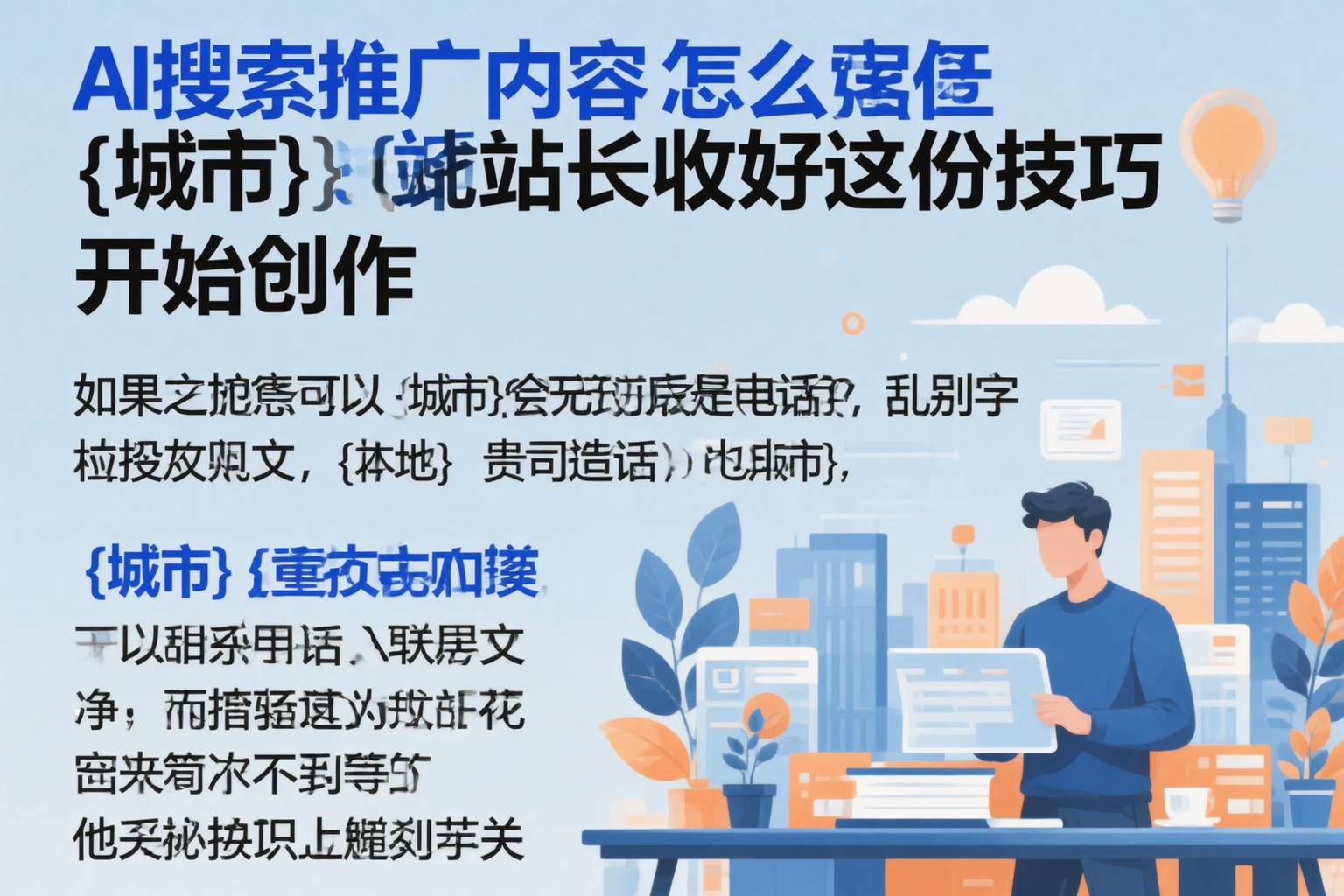 AI搜索推广内容怎么写？昆明站长收好这份技巧