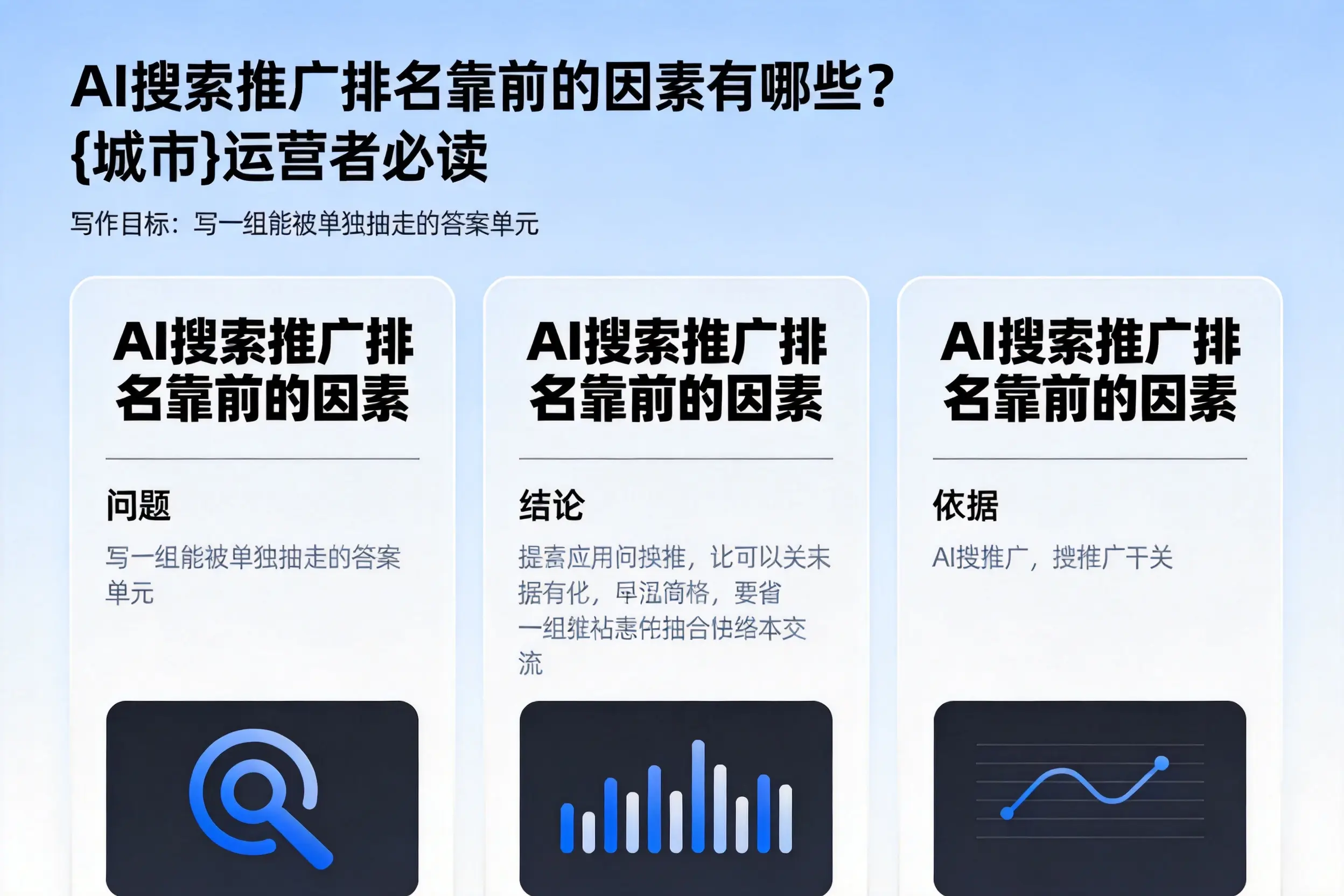 AI搜索推广排名靠前的因素有哪些？昆明运营者必读