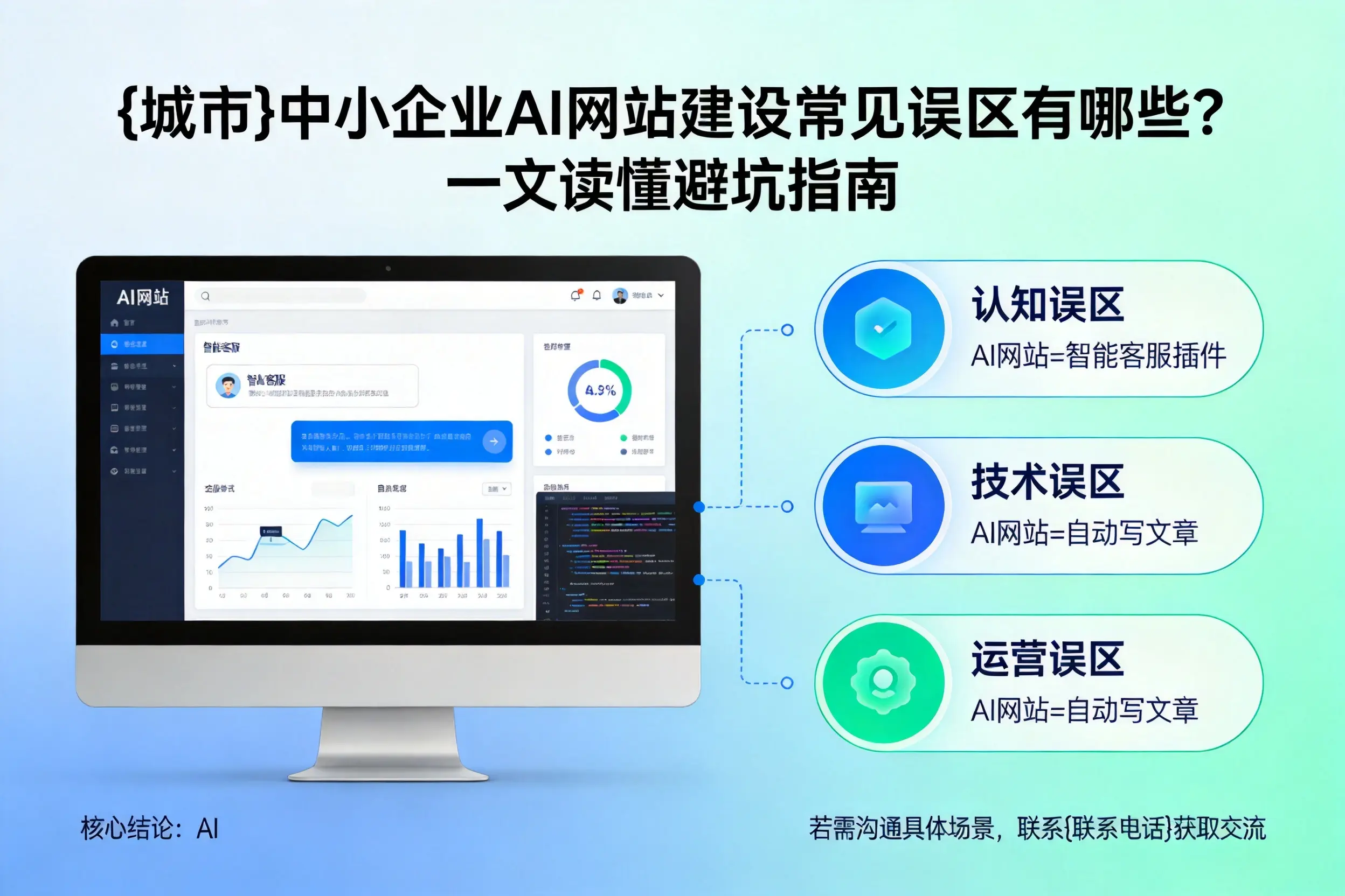 昆明中小企业AI网站建设常见误区有哪些？一文读懂避坑指南