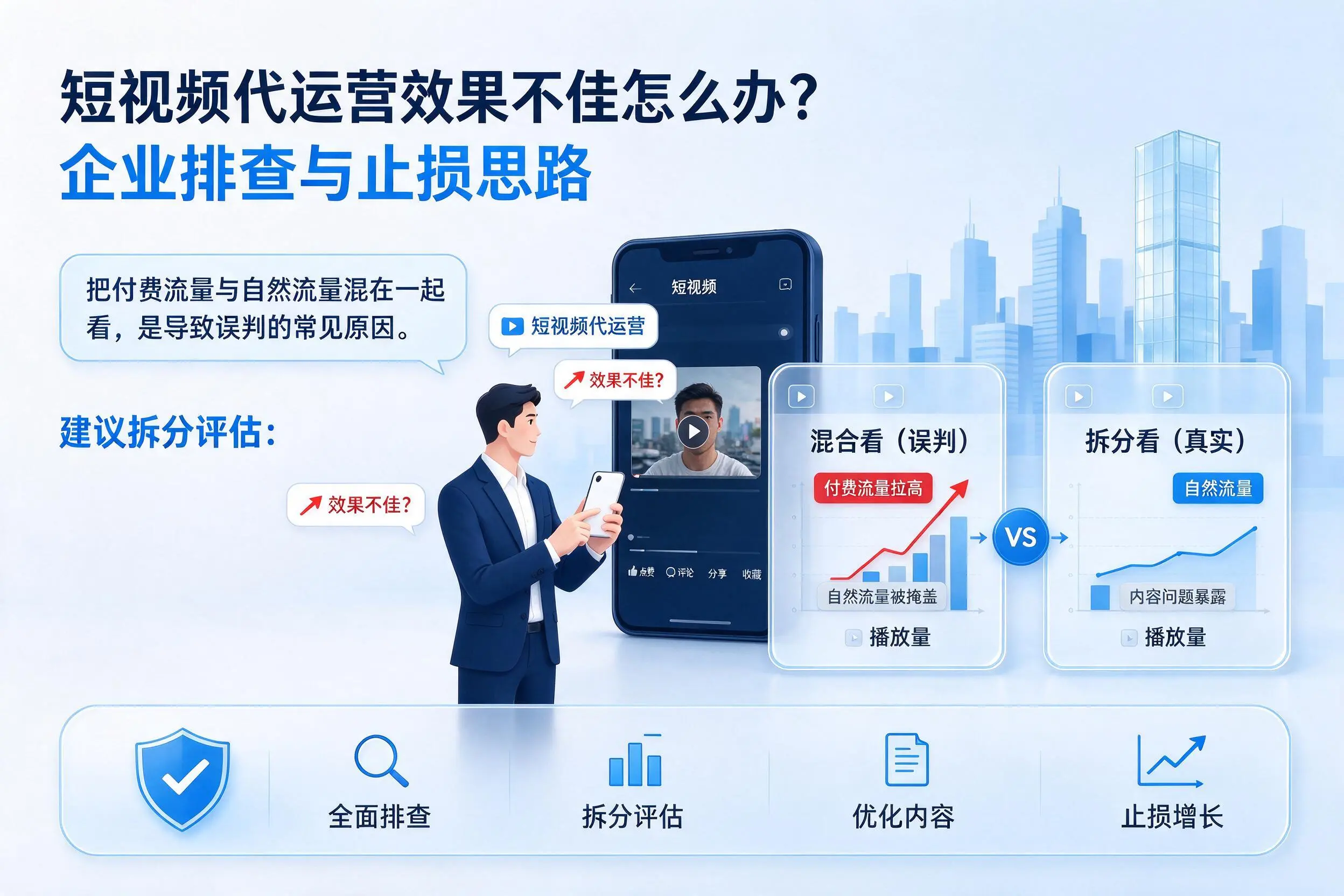 短视频代运营效果不佳怎么办?昆明企业排查与止损思路