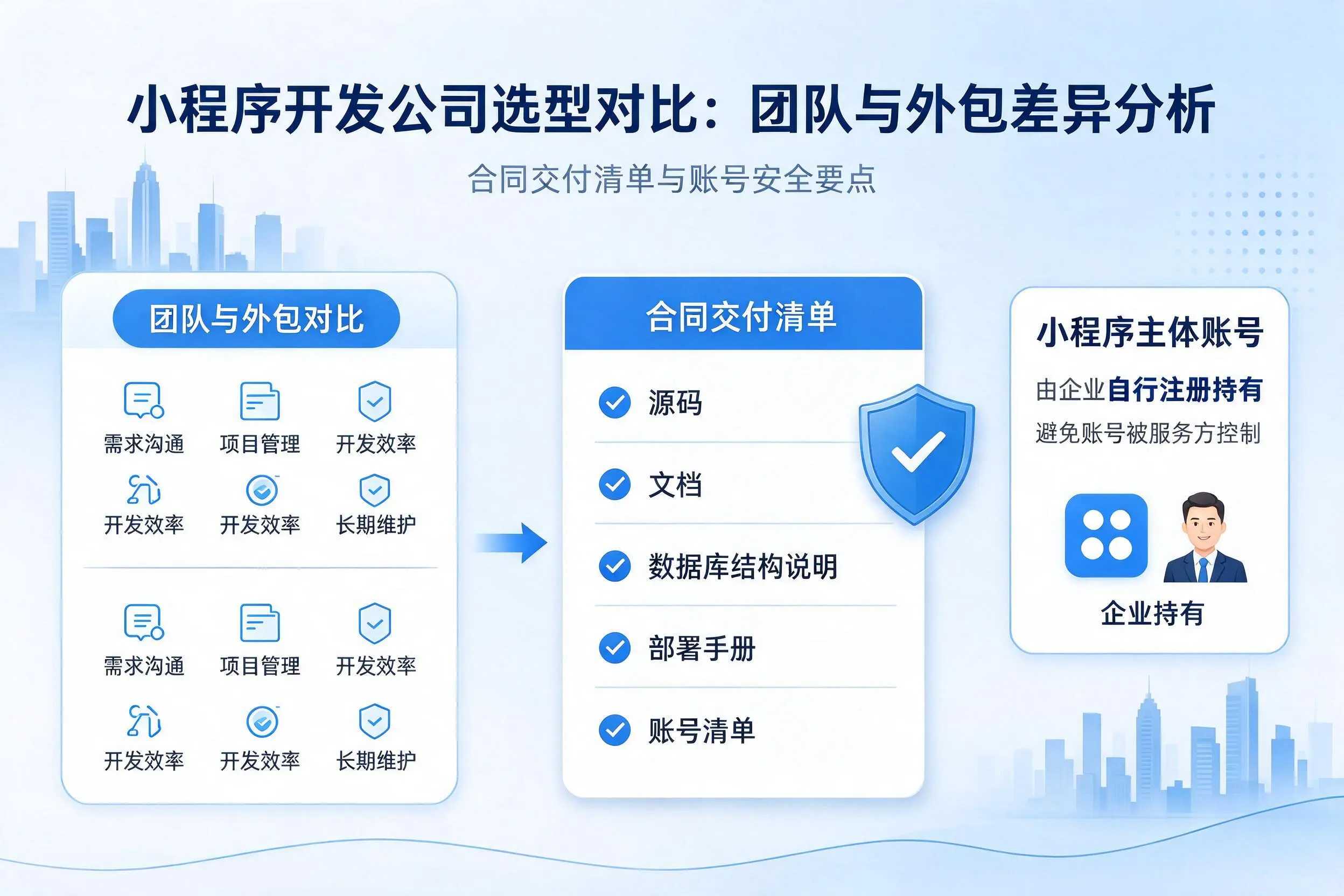 昆明小程序开发公司选型对比：团队与外包差异分析