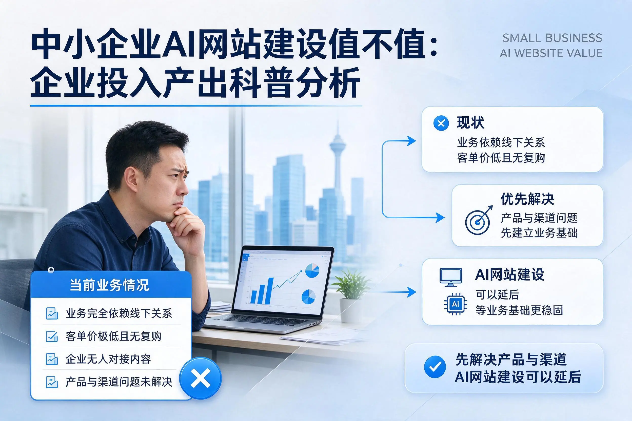 中小企业AI网站建设值不值:昆明企业投入产出科普分析