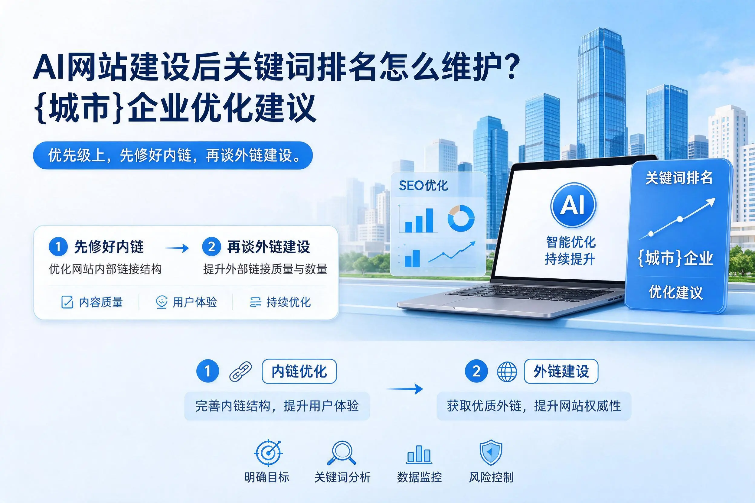 AI网站建设后关键词排名怎么维护?昆明企业优化建议