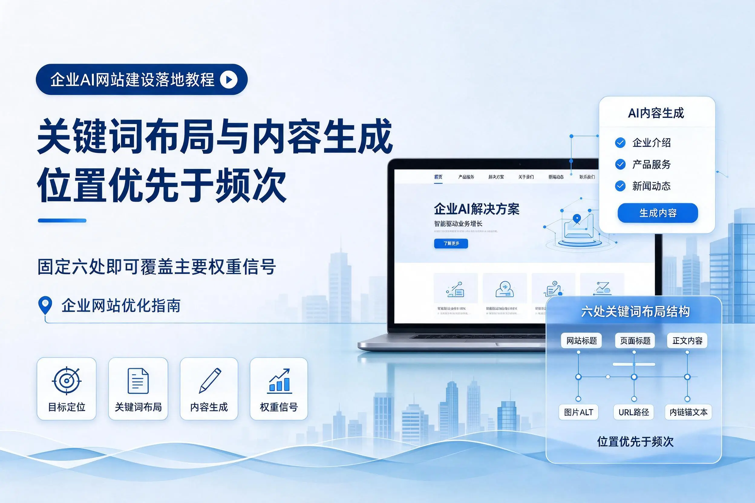 昆明企业AI网站建设落地教程:关键词布局与内容生成